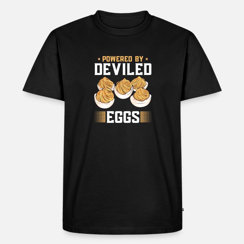 Stuffed Eggs Deviled Eggs - Men's Premium Organic T-Shirt - black
