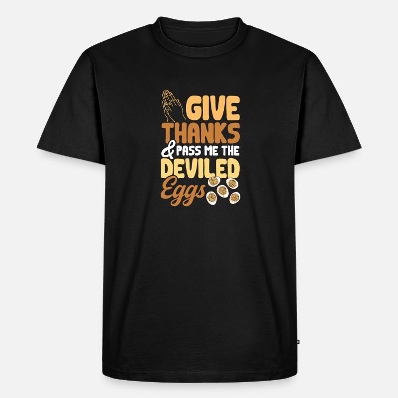 Stuffed Eggs Deviled Eggs - Men's Premium Organic T-Shirt - black