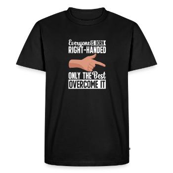 Gaucher - T-shirt Premium bio Homme - noir - Devant - Nico (187cm)