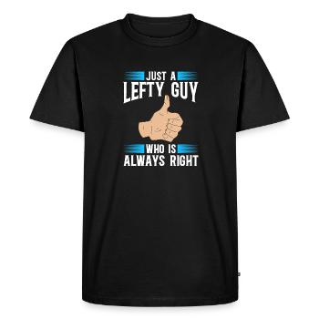 Gaucher - T-shirt Premium bio Homme - noir - Devant - Nico (187cm)