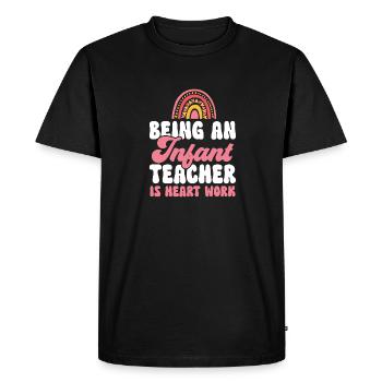 Kindergarten Teacher Daycare Center Educator - Men's Premium Organic T-Shirt - black - Front - Nico (187cm)