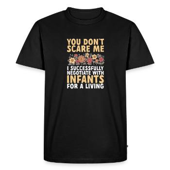 Kindergarten Teacher Daycare Center Educator - Men's Premium Organic T-Shirt - black - Front - Nico (187cm)
