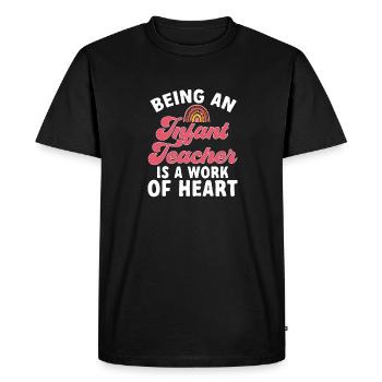 Kindergarten Teacher Daycare Center Educator - Men's Premium Organic T-Shirt - black - Front - Nico (187cm)