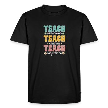 Kindergarten Teacher Daycare Center Educator - Men's Premium Organic T-Shirt - black - Front - Nico (187cm)
