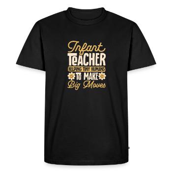 Kindergarten Teacher Daycare Center Educator - Men's Premium Organic T-Shirt - black - Front - Nico (187cm)