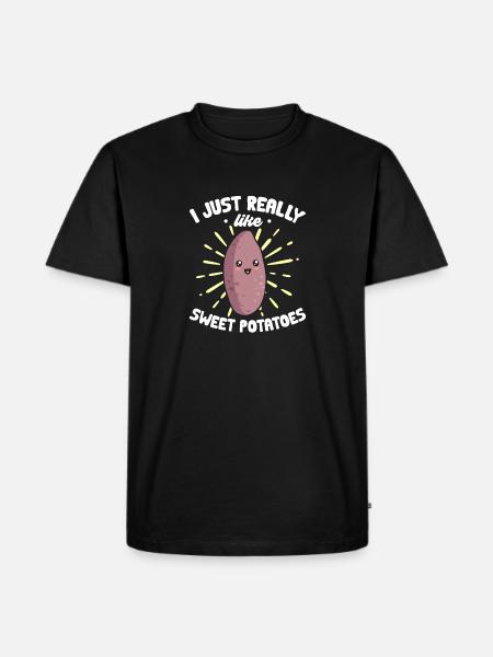 Sweet Potato Root Vegetables - Men's Premium Organic T-Shirt - black