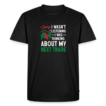 Trading Crypto Stock Market Investor Day Trader - Men's Premium Organic T-Shirt - black - Front - Nico (187cm)
