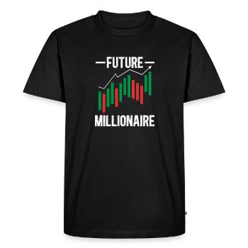 Trading Crypto Stock Market Investor Day Trader - Men's Premium Organic T-Shirt - black - Front - Nico (187cm)