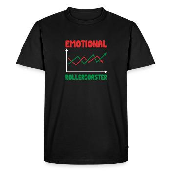 Trading Crypto Stock Market Investor Day Trader - Men's Premium Organic T-Shirt - black - Front - Nico (187cm)
