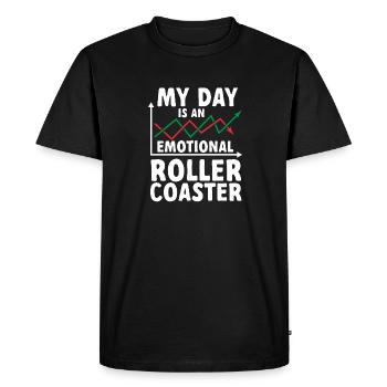 Trading Crypto Stock Market Investor Day Trader - Men's Premium Organic T-Shirt - black - Front - Nico (187cm)