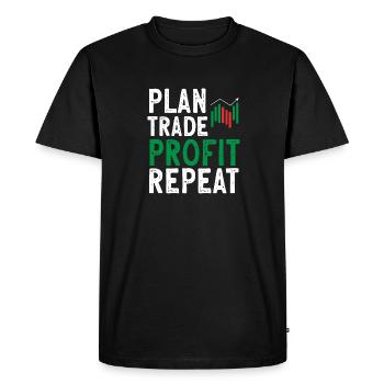 Trading Crypto Stock Market Investor Day Trader - Men's Premium Organic T-Shirt - black - Front - Nico (187cm)