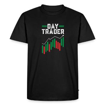 Trading Crypto Stock Market Investor Day Trader - Men's Premium Organic T-Shirt - black - Front - Nico (187cm)