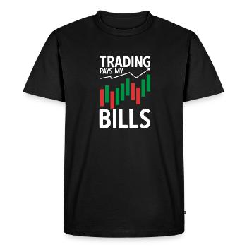 Trading Crypto Stock Market Investor Day Trader - Men's Premium Organic T-Shirt - black - Front - Nico (187cm)