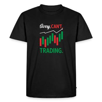 Trading Crypto Stock Market Investor Day Trader - Men's Premium Organic T-Shirt - black - Front - Nico (187cm)