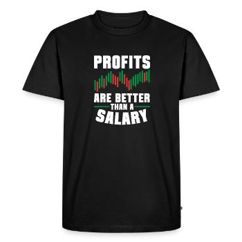 Trading Crypto Stock Market Investor Day Trader - Men's Premium Organic T-Shirt - black - Front - Nico (187cm)