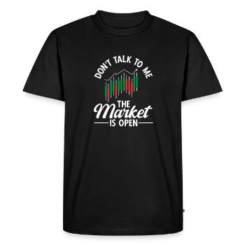 Trading Crypto Stock Market Investor Day Trader - Men's Premium Organic T-Shirt - black - Front - Nico (187cm)