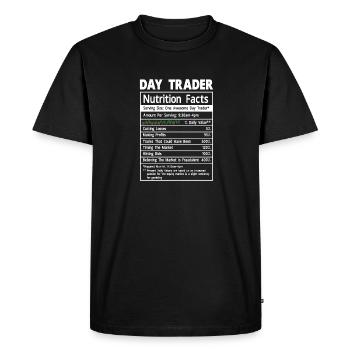 Trading Crypto Stock Market Investor Day Trader - Men's Premium Organic T-Shirt - black - Front - Nico (187cm)