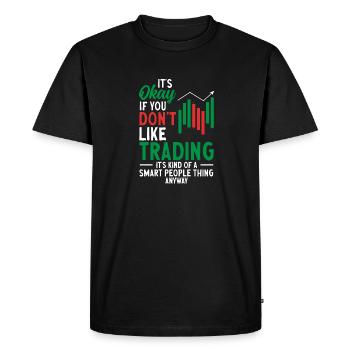 Trading Crypto Stock Market Investor Day Trader - Men's Premium Organic T-Shirt - black - Front - Nico (187cm)