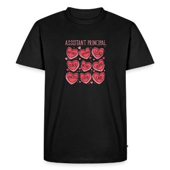 Directeur adjoint - T-shirt Premium bio Homme - noir - Devant - Nico (187cm)