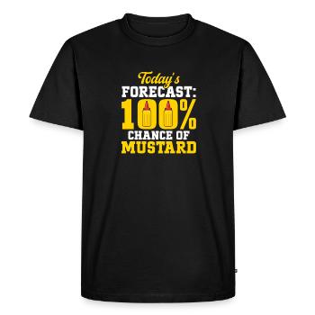 Senf Mustard - Men's Premium Organic T-Shirt - black - Front - Nico (187cm)