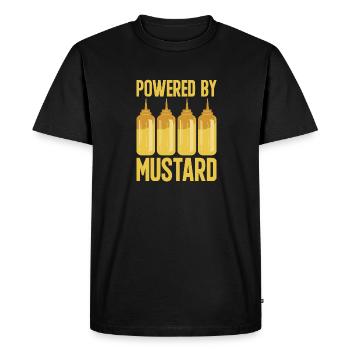 Senf Mustard - Men's Premium Organic T-Shirt - black - Front - Nico (187cm)