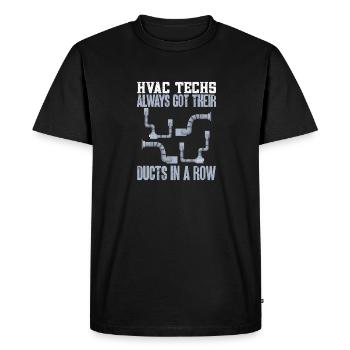 Heating, Air Conditioning, Ventilation, Technician - Men's Premium Organic T-Shirt - black - Front - Nico (187cm)