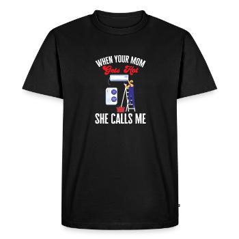 Heating, Air Conditioning, Ventilation, Technician - Men's Premium Organic T-Shirt - black - Front - Nico (187cm)