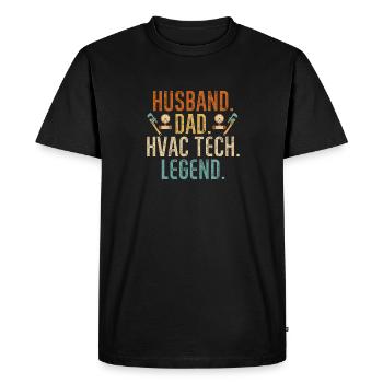Heating, Air Conditioning, Ventilation, Technician - Men's Premium Organic T-Shirt - black - Front - Nico (187cm)
