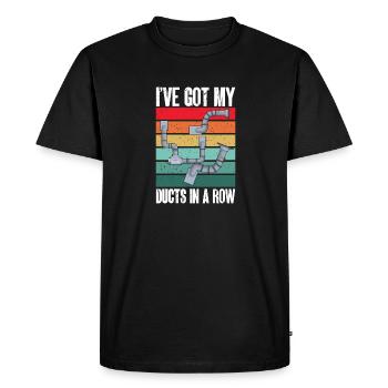 Heating, Air Conditioning, Ventilation, Technician - Men's Premium Organic T-Shirt - black - Front - Nico (187cm)