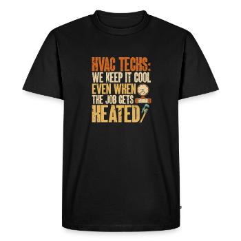 Heating, Air Conditioning, Ventilation, Technician - Men's Premium Organic T-Shirt - black - Front - Nico (187cm)