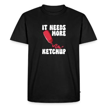 Ketchup Ketchup à la tomate - T-shirt Premium bio Homme - noir - Devant - Nico (187cm)