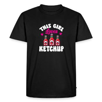 Ketchup Ketchup à la tomate - T-shirt Premium bio Homme - noir - Devant - Nico (187cm)