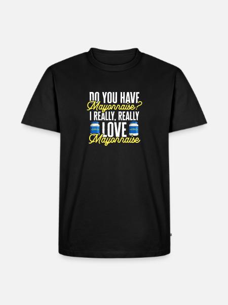 Mayonnaise - Men's Premium Organic T-Shirt - black