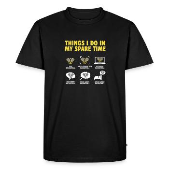 Joueur de racquetball Racquetball - T-shirt Premium bio Homme - noir - Devant - Nico (187cm)