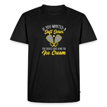 Joueur de racquetball Racquetball - T-shirt Premium bio Homme - noir - Devant - Nico (187cm)