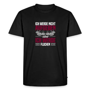 Curling curling curling fan - Men's Premium Organic T-Shirt - black - Front - Nico (187cm)