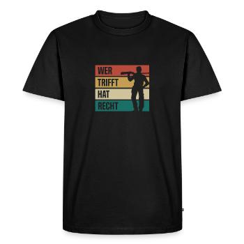 Lunettes de tir sportif pour le festival de tir sportif - T-shirt Premium bio Homme - noir - Devant - Nico (187cm)