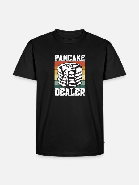 Pancake Breakfast Pancakes - Men's Premium Organic T-Shirt - black