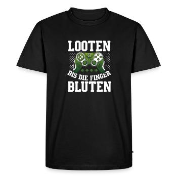 Gaming PC Zocken Headset Gaming Controller Monitor - Men's Premium Organic T-Shirt - black - Front - Nico (187cm)