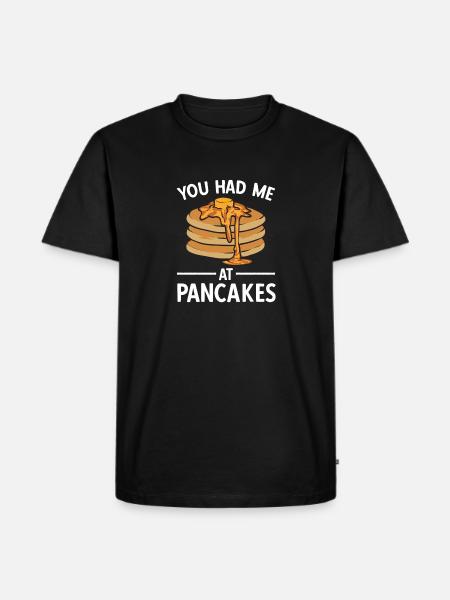 Pancake Breakfast Pancakes - Men's Premium Organic T-Shirt - black