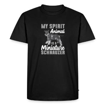 Schnauzer nain Chien Schnauzer - T-shirt Premium bio Homme - noir - Devant - Nico (187cm)