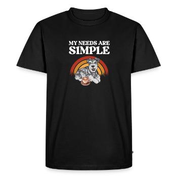 Schnauzer nain Chien Schnauzer - T-shirt Premium bio Homme - noir - Devant - Nico (187cm)