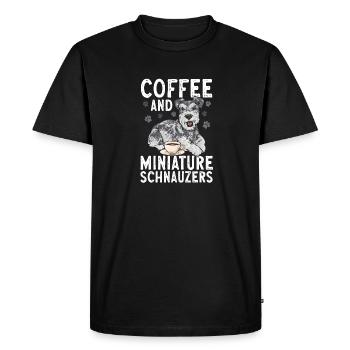Schnauzer nain Chien Schnauzer - T-shirt Premium bio Homme - noir - Devant - Nico (187cm)