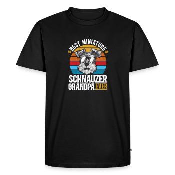 Schnauzer nain Chien Schnauzer - T-shirt Premium bio Homme - noir - Devant - Nico (187cm)