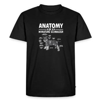 Schnauzer nain Chien Schnauzer - T-shirt Premium bio Homme - noir - Devant - Nico (187cm)