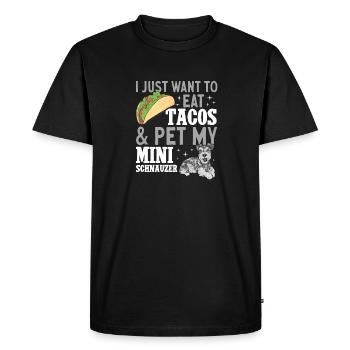 Schnauzer nain Chien Schnauzer - T-shirt Premium bio Homme - noir - Devant - Nico (187cm)