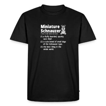 Schnauzer nain Chien Schnauzer - T-shirt Premium bio Homme - noir - Devant - Nico (187cm)