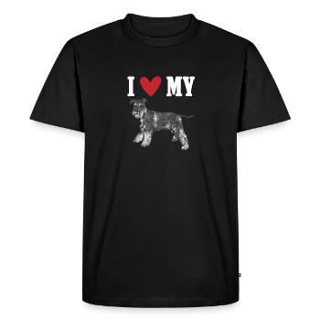 Schnauzer nain Chien Schnauzer - T-shirt Premium bio Homme - noir - Devant - Nico (187cm)