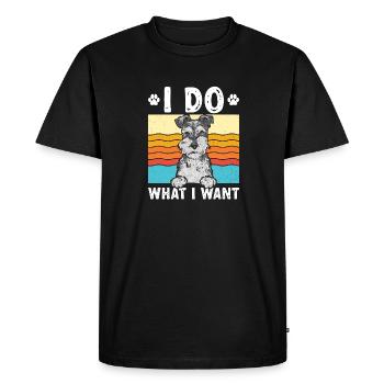 Schnauzer nain Chien Schnauzer - T-shirt Premium bio Homme - noir - Devant - Nico (187cm)