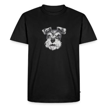 Schnauzer nain Chien Schnauzer - T-shirt Premium bio Homme - noir - Devant - Nico (187cm)